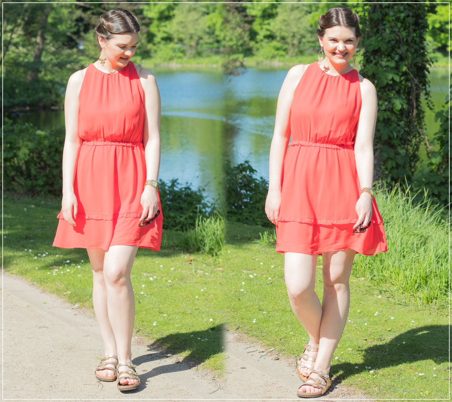 Sommerkleid, rotes Kleid, Summerdress, Sommer-Feeling