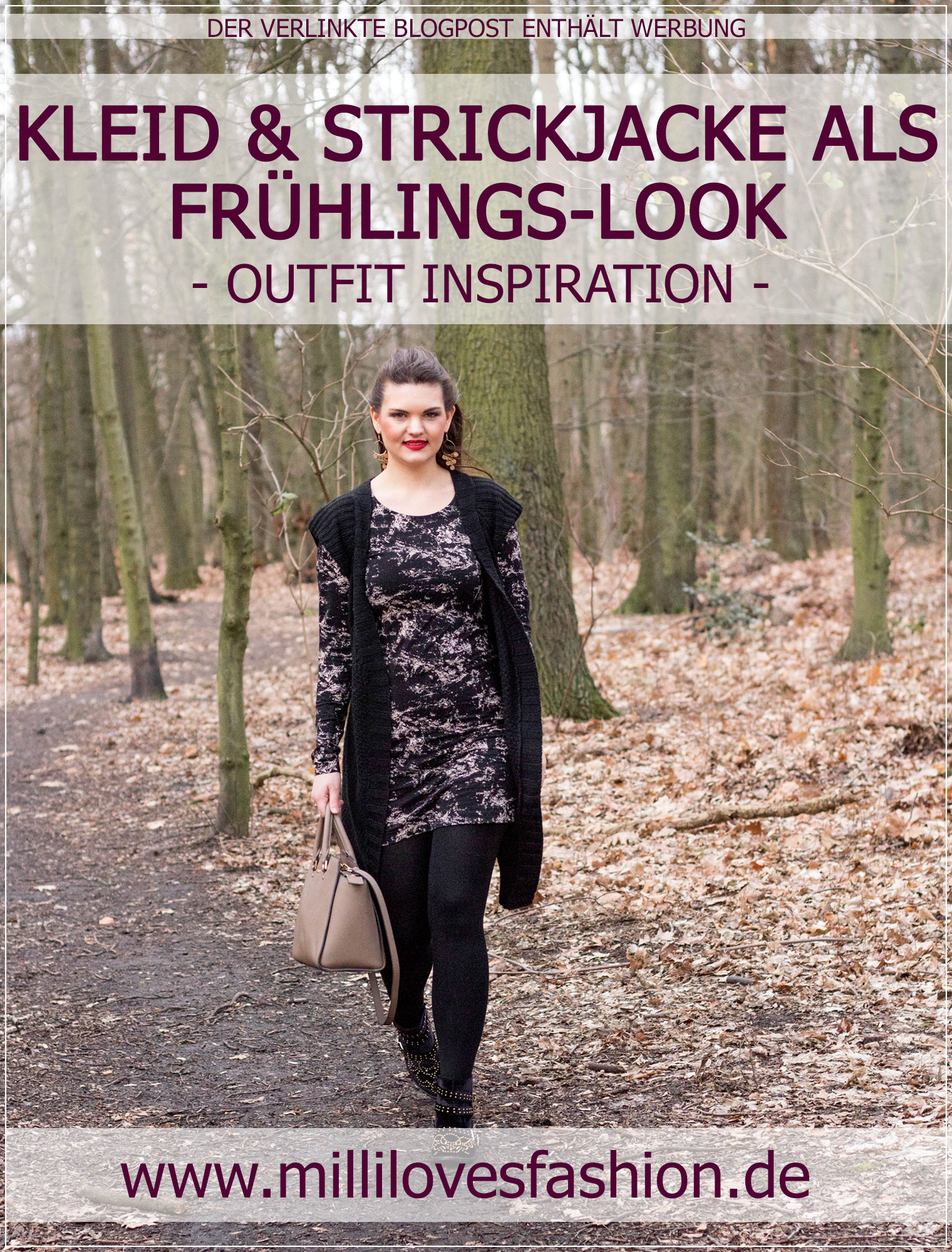 Frühlingslook, Basic-Kleid, Strick-Weste, Springstyle, Outfitinspiration, Alltagslook, Modebloggerin, Fashionbloggerin, Modeblog, Ruhrgebiet