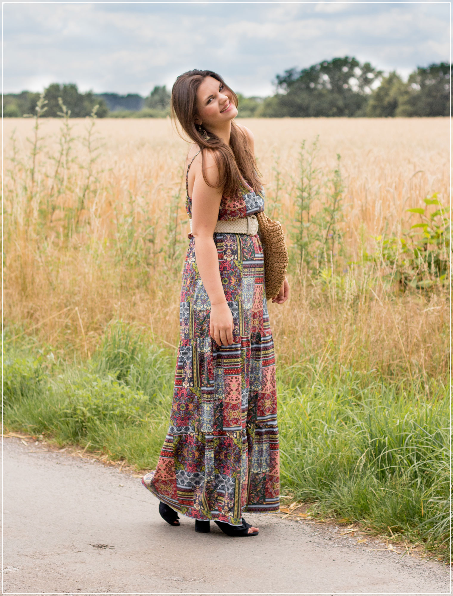 Boho-Style, Sommerlook, Maxikleid, Sommeroutfit, Boho-Look, Styleguide, Outfitinspiration, Modebloggerin, Fashionbloggerin, Modeblog, Ruhrgebiet