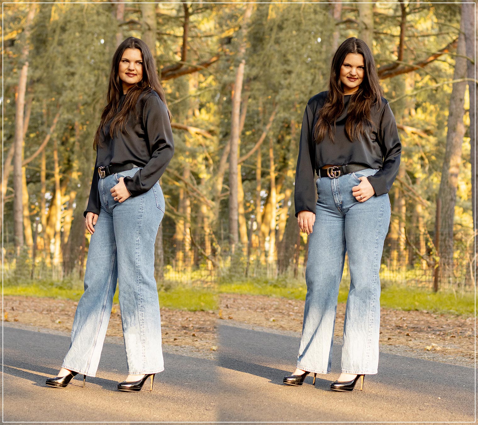 Wide Leg Jeans als eleganter Herbstlook
