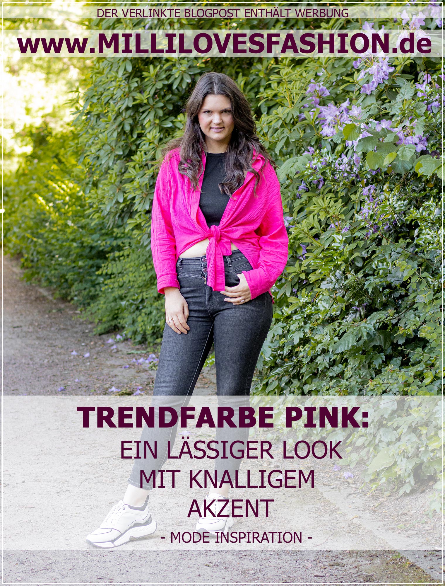 Sportlicher Look mit der Trendfarbe Pink als Keypiece