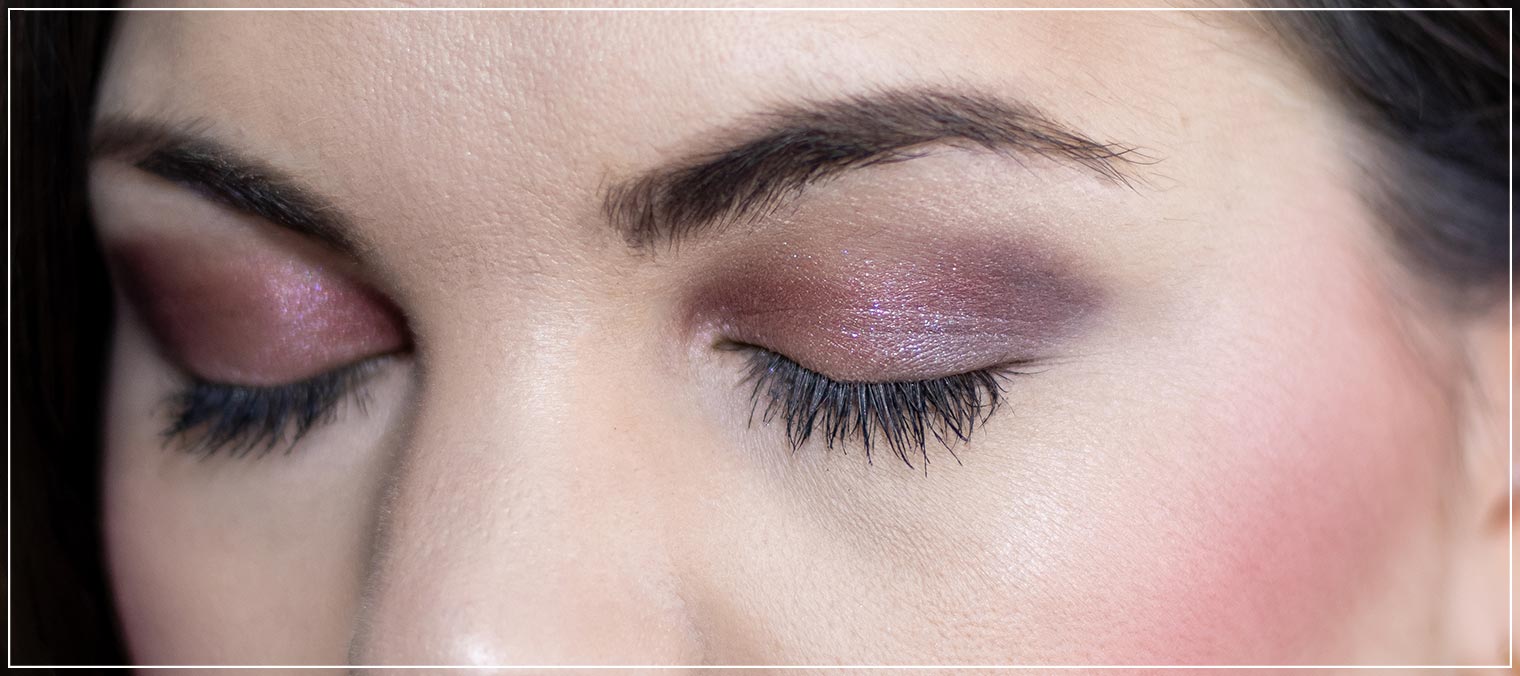 Rosafarbenes Augen-Make-Up für den Spätsommer mit der Too Faced Xmas in London Palette